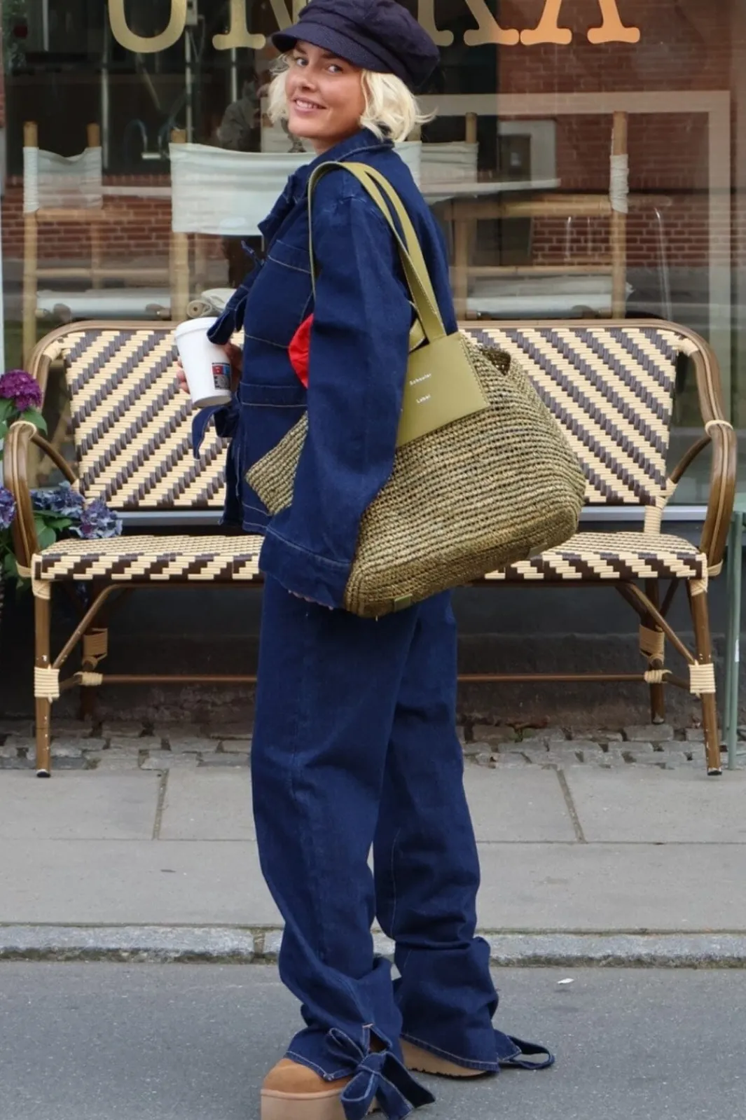 Pieces Bluser & Skjorter|Ammevenligt Tøj<Pcofelia Ls Bow Denim Shirt Fsy