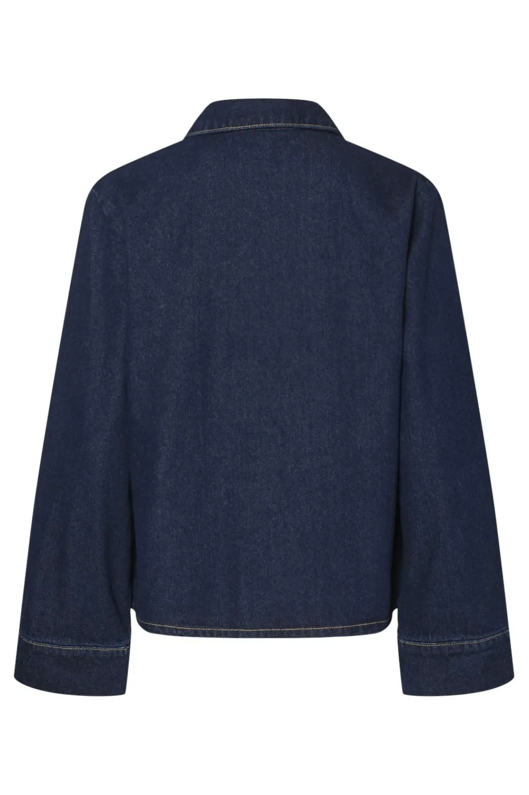 Pieces Bluser & Skjorter|Ammevenligt Tøj<Pcofelia Ls Bow Denim Shirt Fsy