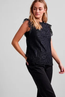 New PcOlline Sl Lace Top T-Shirts & Toppe