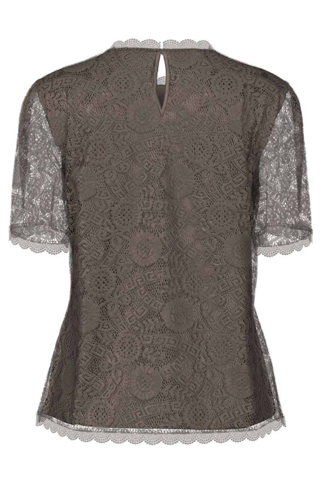 Pieces T-Shirts & Toppe<Pcolline Ss Lace Top