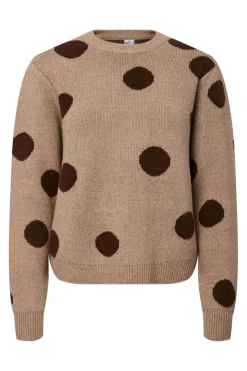 Online Pcosla Ls O-Neck Knit Pullover Strik|Bluser & Skjorter