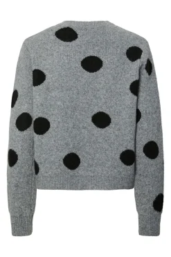 Pieces Strik|Bluser & Skjorter<Pcosla Ls O-Neck Knit Pullover
