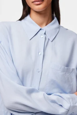 Sale Pcpia Ls Loose Shirt Bluser & Skjorter|Ammevenligt Tøj