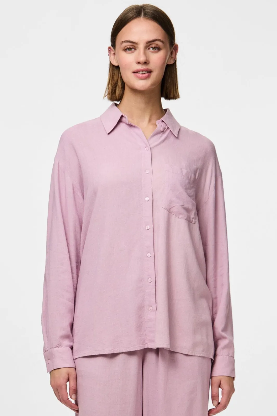 Pieces Bluser & Skjorter|Ammevenligt Tøj<Pcpia Ls Loose Shirt