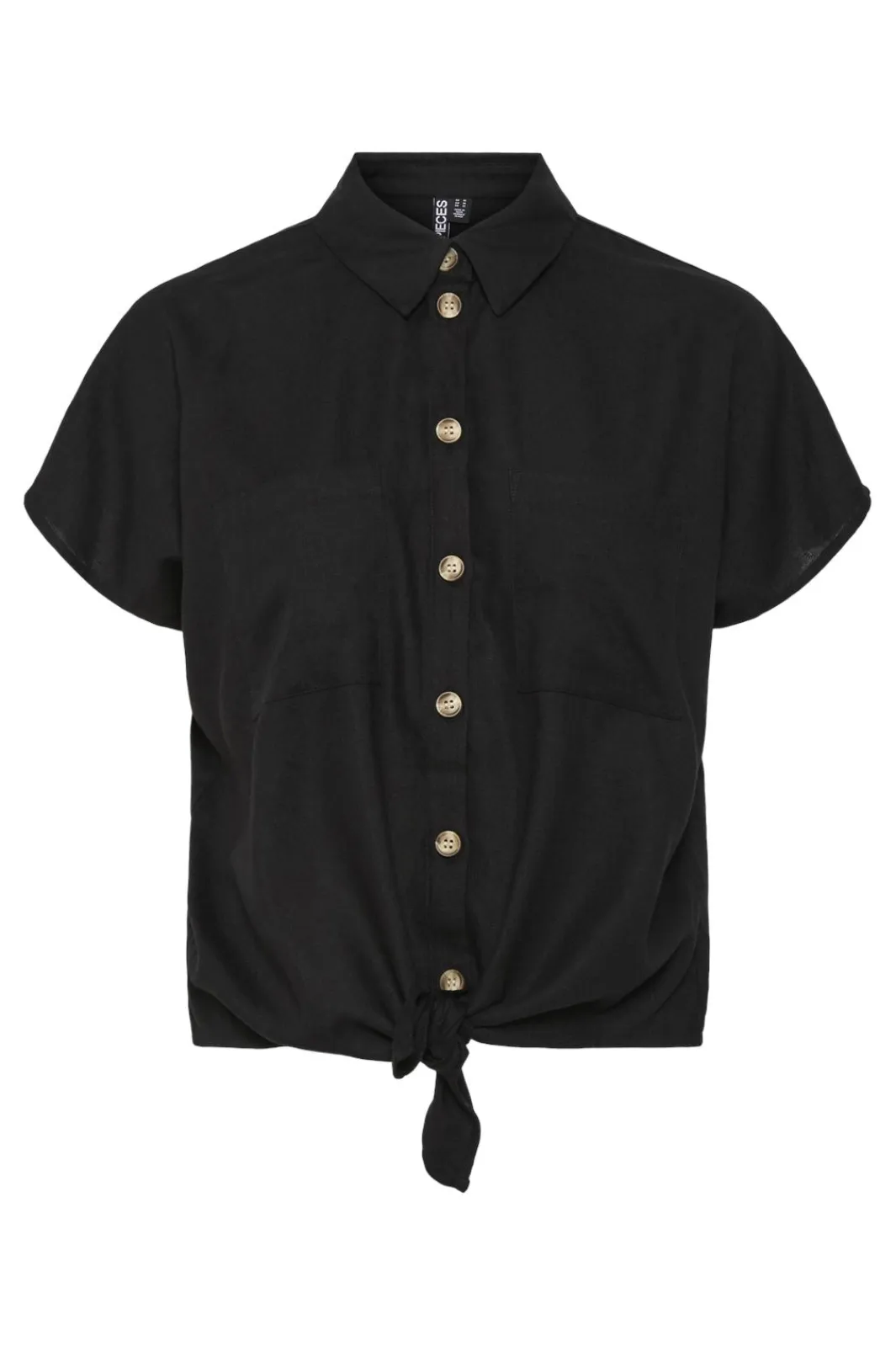 Pieces Bluser & Skjorter|Ammevenligt Tøj<Pcpia Ss Tie Shirt