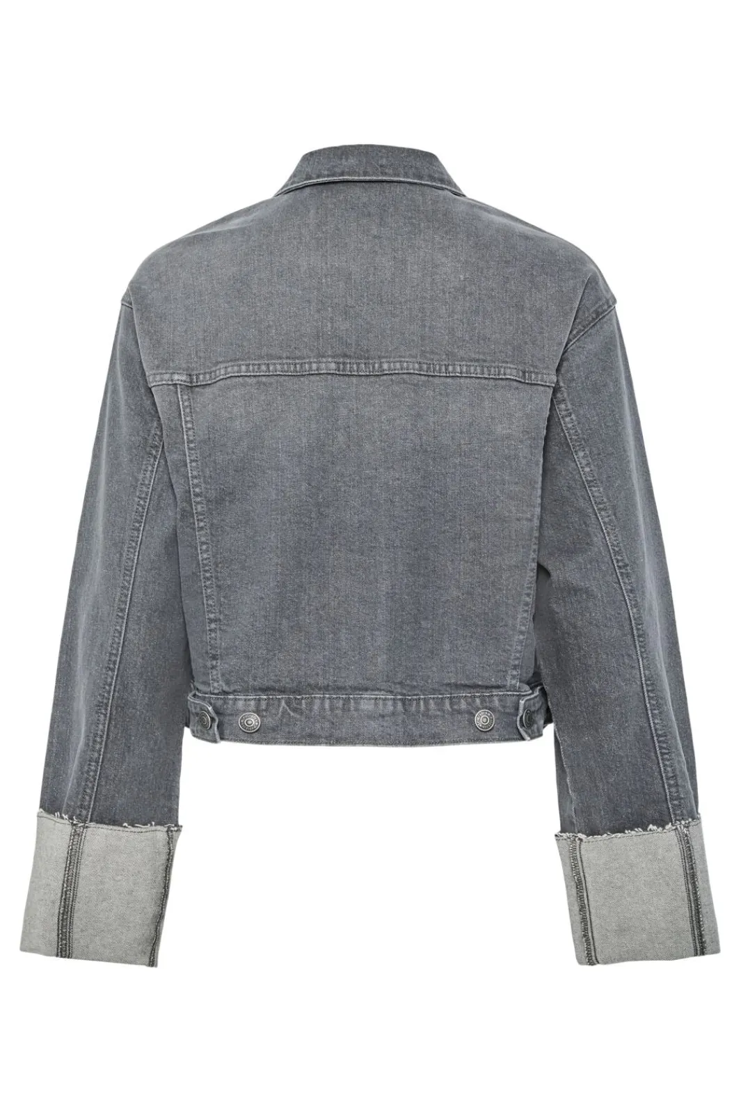 Pieces Overtøj & Jakker|Ammevenligt Tøj<Pcpil Fold Up Denim Jacket