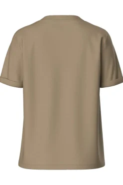 Pieces T-Shirts & Toppe<Pcria Ss Fold Up Solid Tee