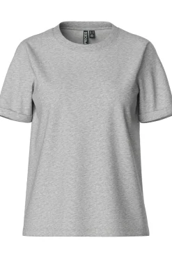 Pcria Ss Fold Up Solid Tee T-Shirts & Toppe