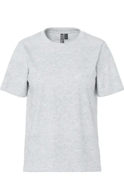 New Pcria Ss Lurex Neck Tee T-Shirts & Toppe
