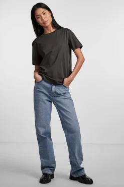 Pieces T-Shirts & Toppe<Pcria Ss Solid Tee
