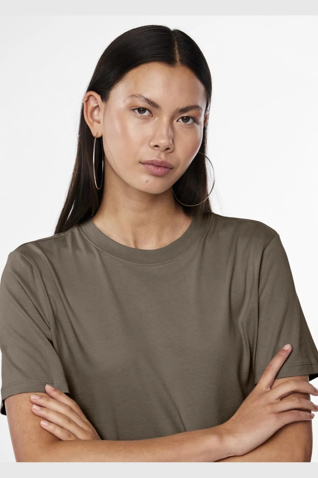 Pieces T-Shirts & Toppe<Pcria Ss Solid Tee