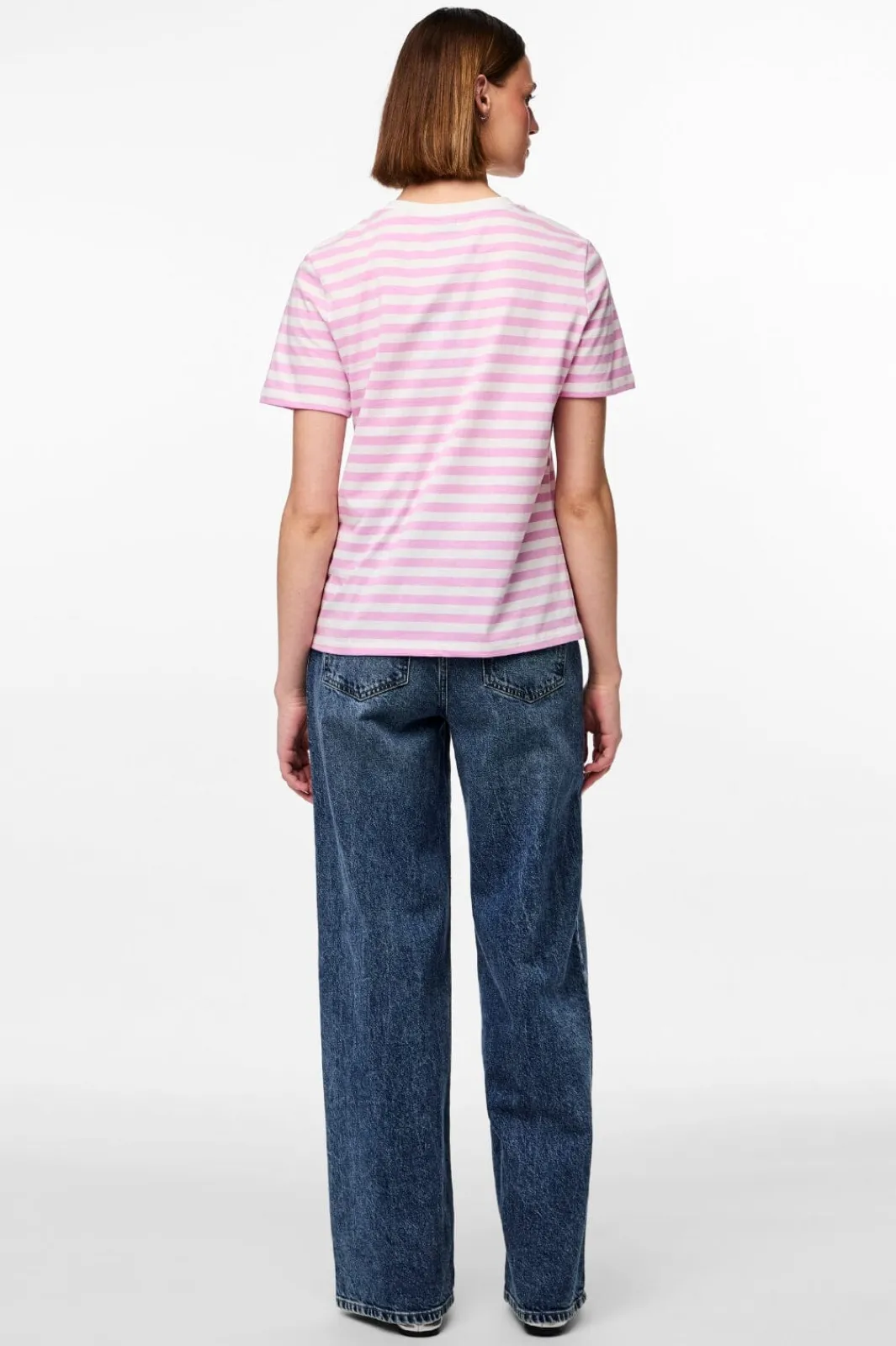 Pieces T-Shirts & Toppe<Pcria Ss Tee Stripes