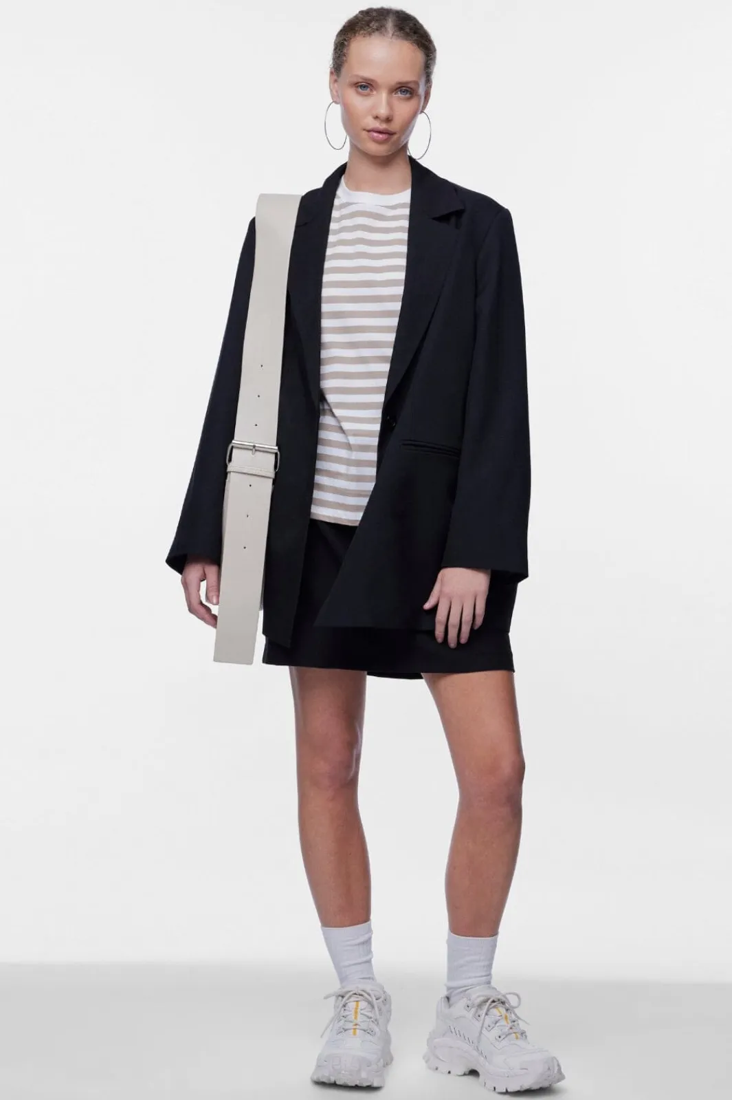 Pieces T-Shirts & Toppe<Pcria Ss Tee Stripes
