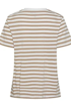 Pieces T-Shirts & Toppe<Pcria Ss Tee Stripes