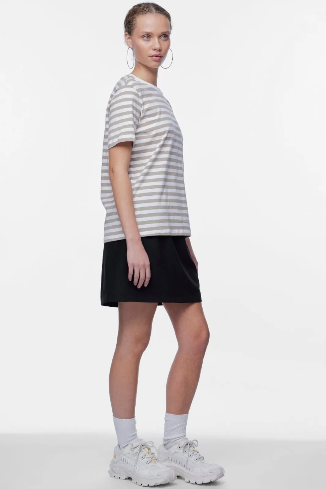 Pieces T-Shirts & Toppe<Pcria Ss Tee Stripes