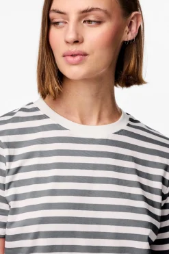 Discount Pcria Ss Tee Stripes T-Shirts & Toppe