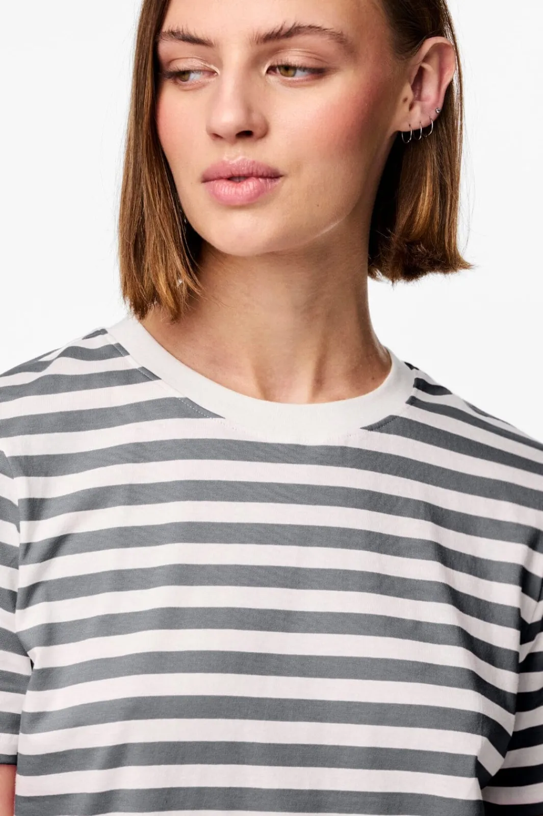 Discount Pcria Ss Tee Stripes T-Shirts & Toppe