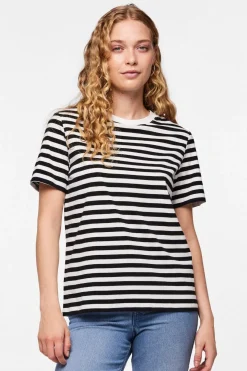 Online Pcria Ss Tee Stripes T-Shirts & Toppe