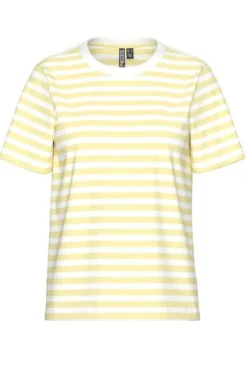 Pieces T-Shirts & Toppe<Pcria Ss Tee Stripes