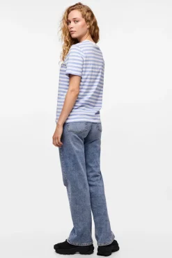 Hot Pcria Ss Tee Stripes T-Shirts & Toppe