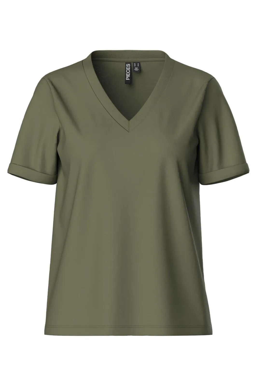 Discount Pcria Ss V-Neck Solid Tee T-Shirts & Toppe