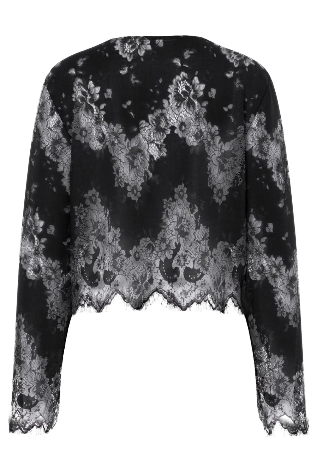 Pieces Bluser & Skjorter<Pcrinne Ls Lace Top Kca