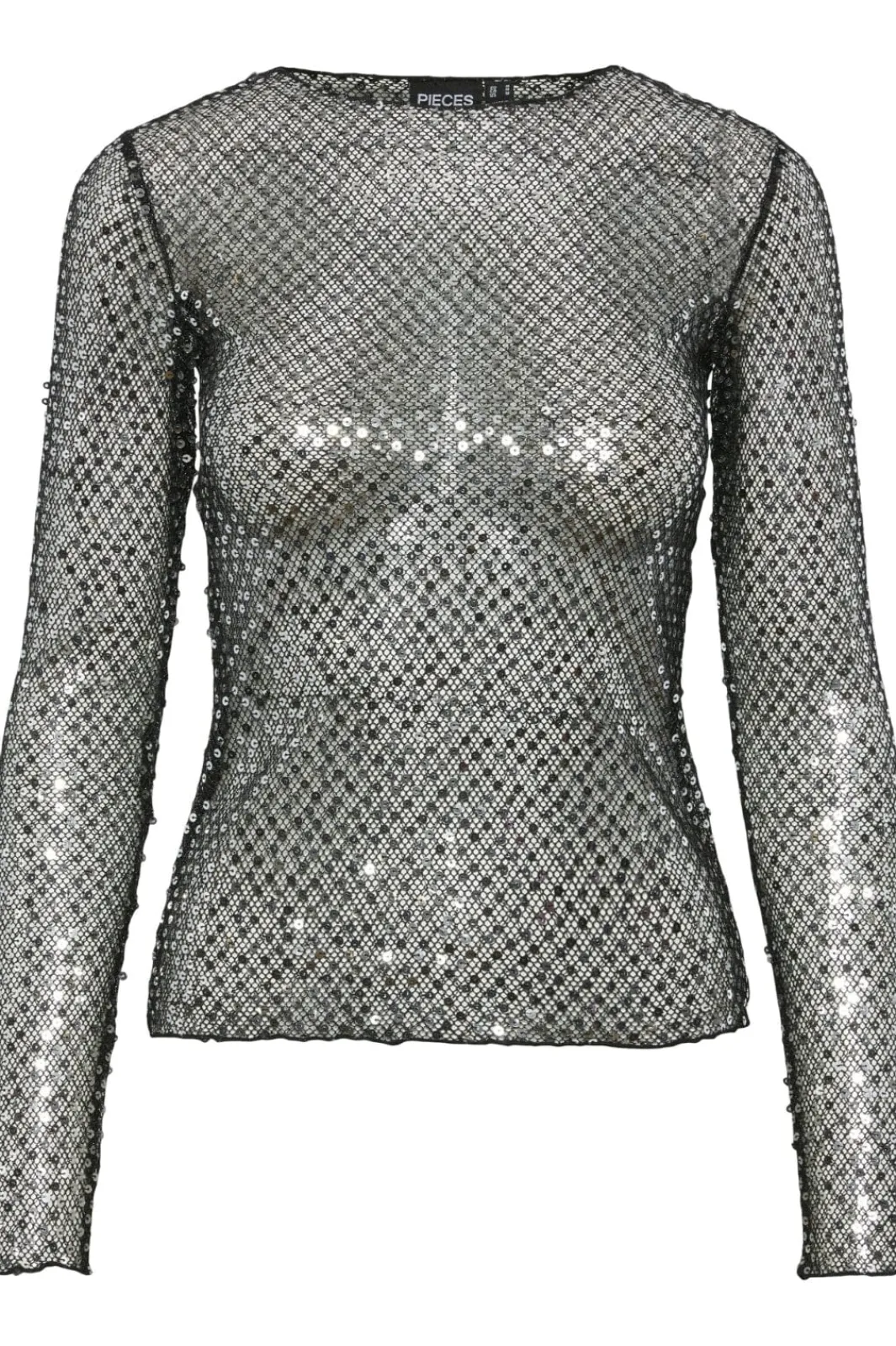 Pieces T-Shirts & Toppe<Pcrissi Ls Sequins Top