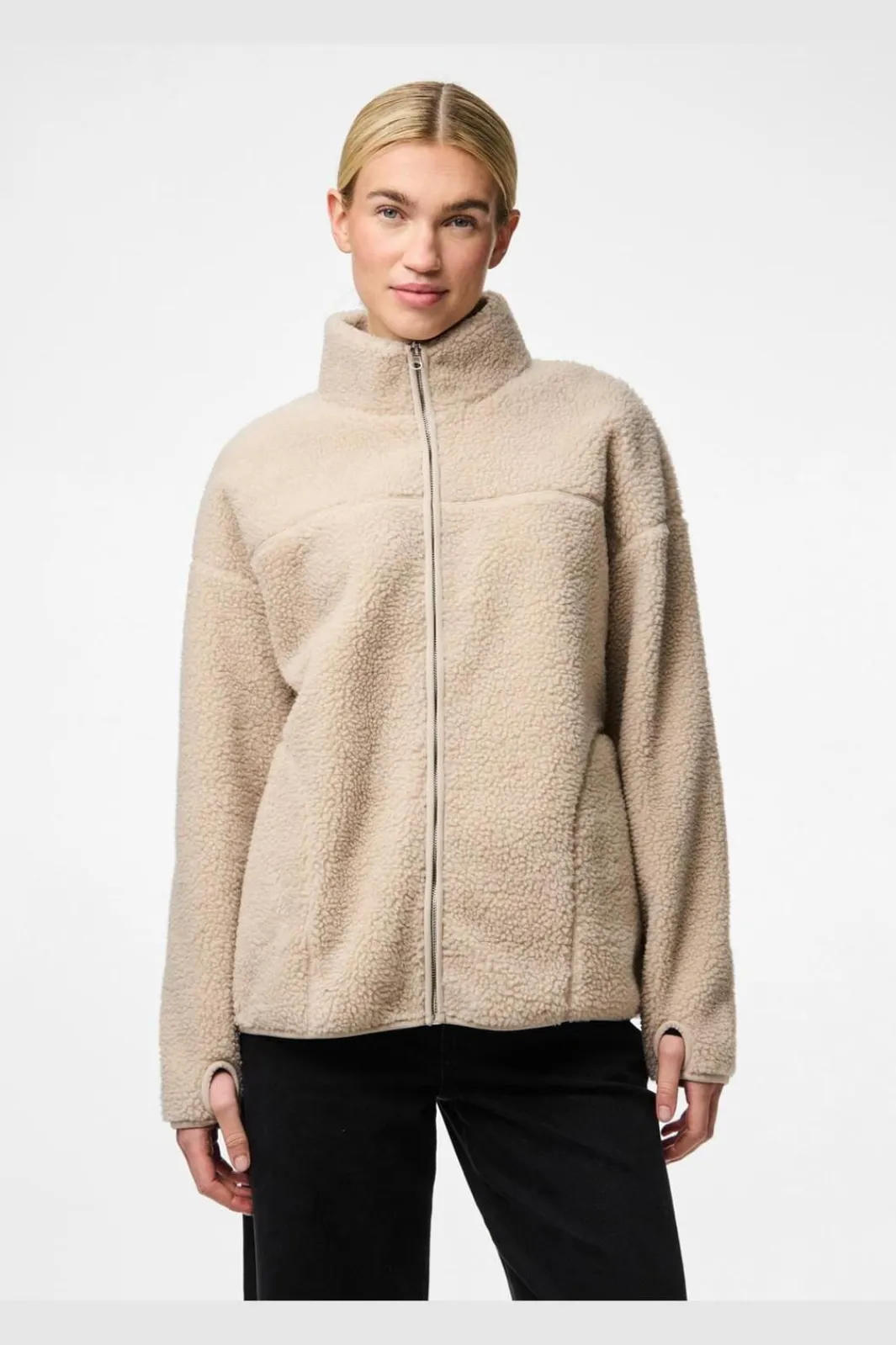 Hot Pcsadia Ls Teddy Jacket Overtøj & Jakker