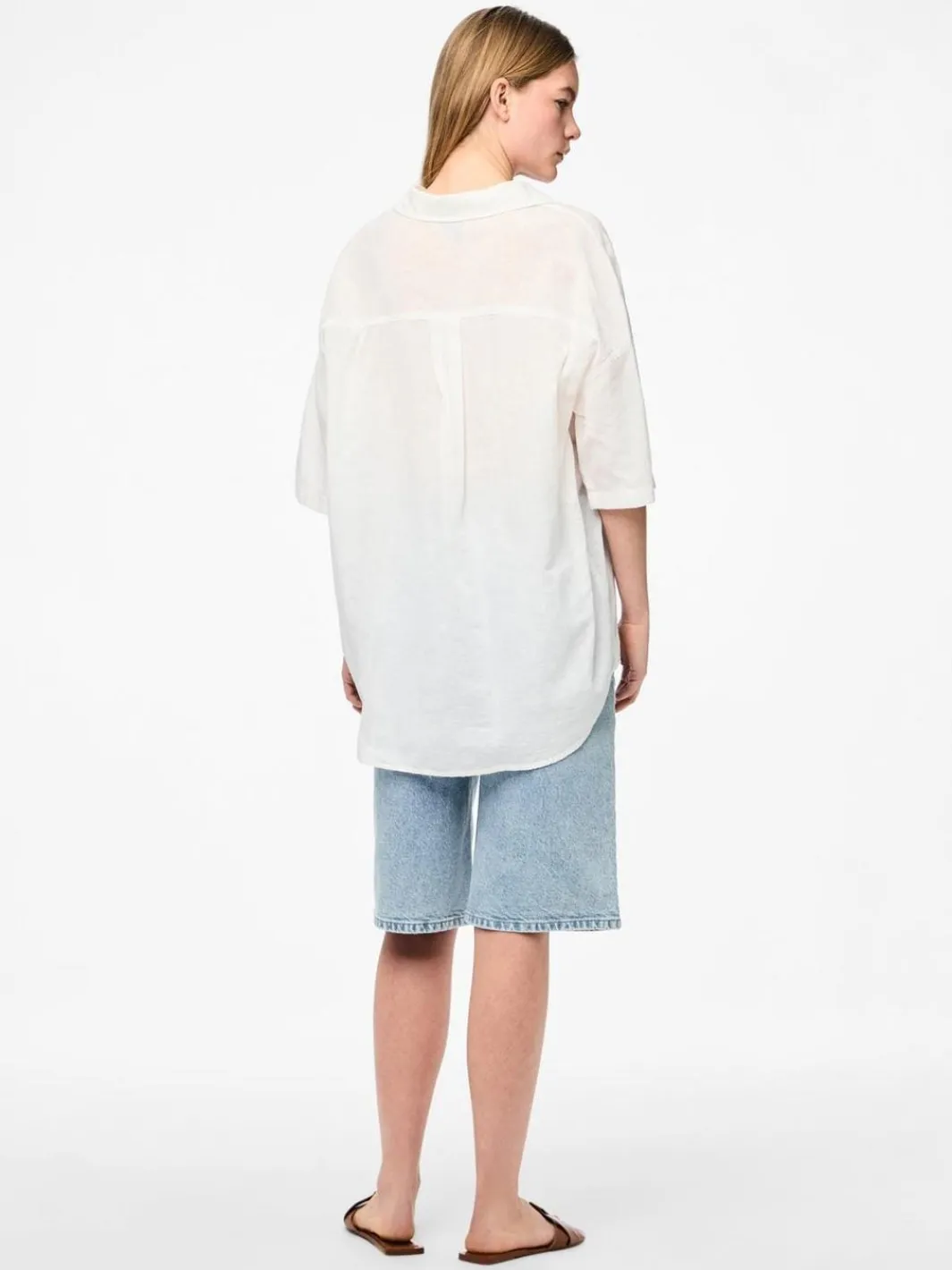 Pcsatinka 2/4 Shirt Bluser & Skjorter|Ammevenligt Tøj