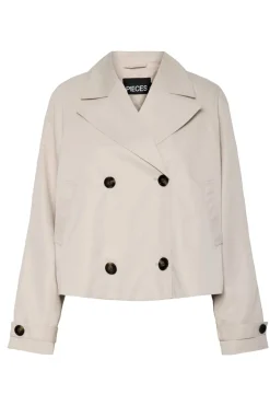 Online Pcscarlett Ls Short Trenchcoat Overtøj & Jakker