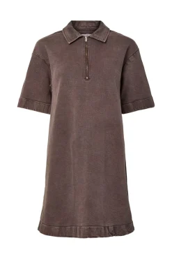 Pieces Kjoler<Pcselma 3/4 Zip Denim Dress Fsy