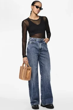 Discount Pcselma Wide Jeans Bukser, Jeans & Leggings
