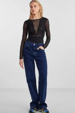 Pieces Bluser & Skjorter|Nattøj & Lingeri<Pcsicca Ls Bodystocking