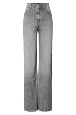 Pcsilke Wide Jeans Mg Bukser, Jeans & Leggings