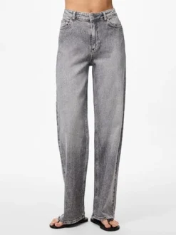 Pcsilke Wide Jeans Mg Bukser, Jeans & Leggings