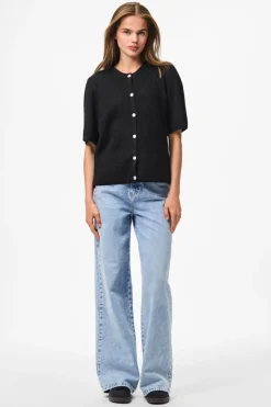 Pieces Cardigans|Ammevenligt Tøj<Pcsilly Ss O-Neck Knit Cardigan