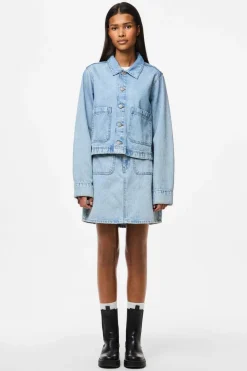 Outlet Pcsky Mini Denim Skirt Nederdele
