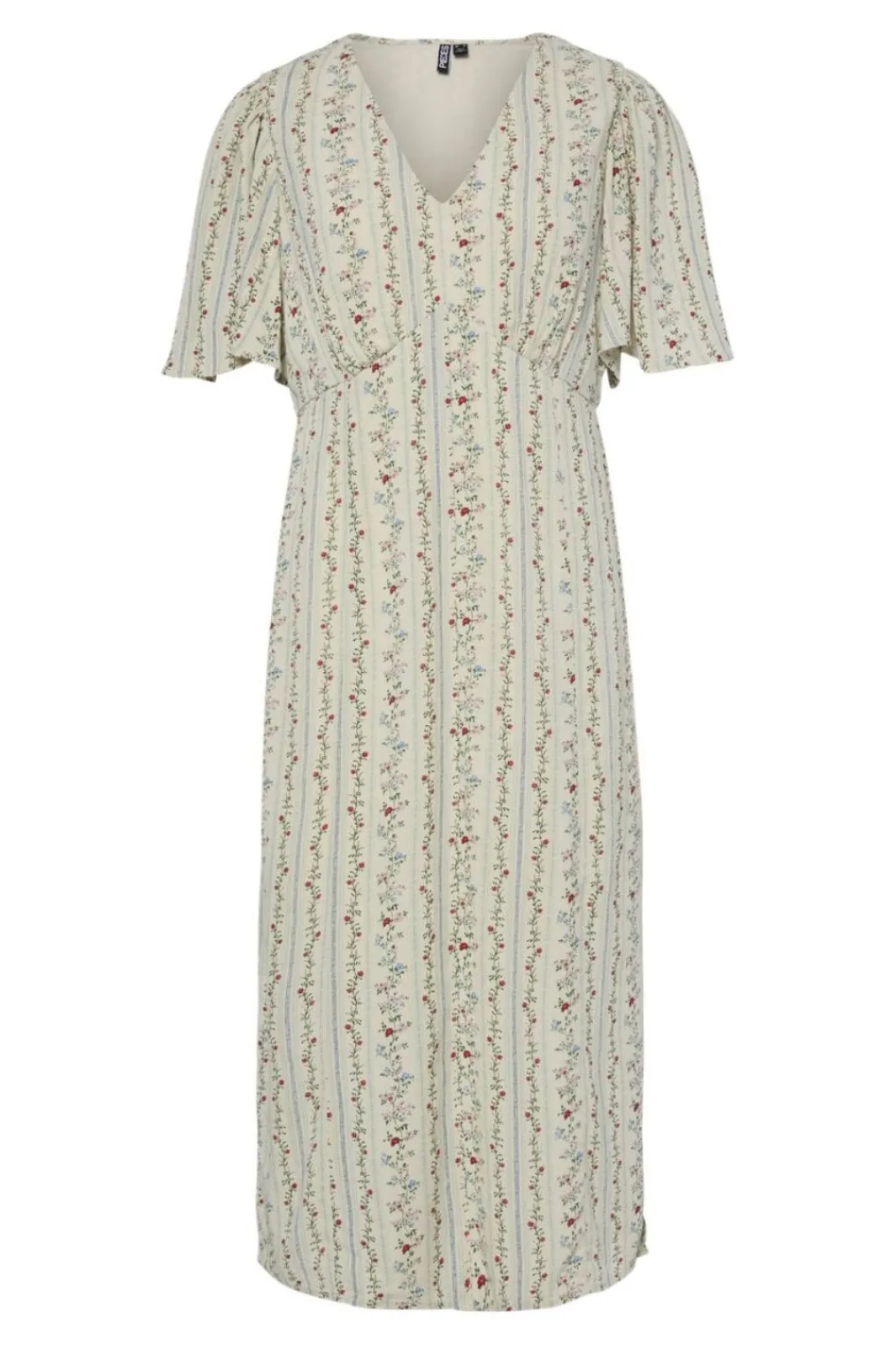 Online Pctaitlyn Ss V-Neck Midi Dress Kjoler