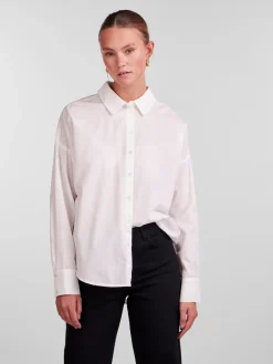 Hot Pctanne Ls Loose Shirt Bluser & Skjorter|Ammevenligt Tøj