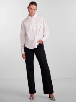 Hot Pctanne Ls Loose Shirt Bluser & Skjorter|Ammevenligt Tøj