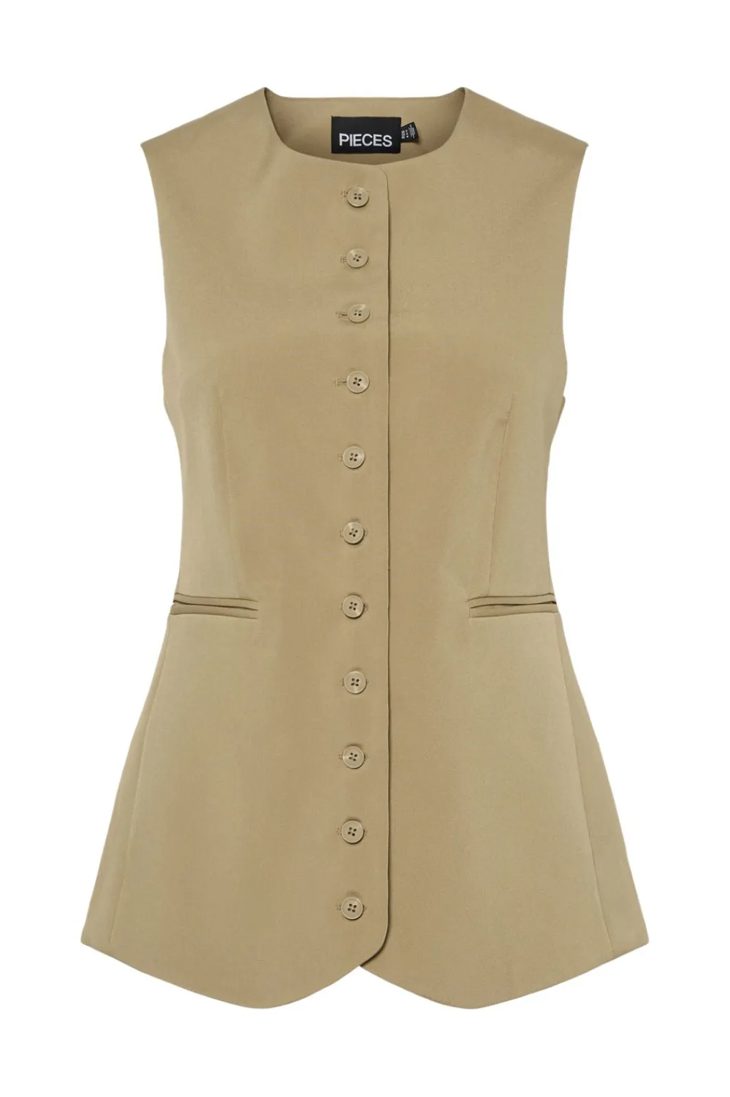 Outlet Pctempre Long Vest Veste