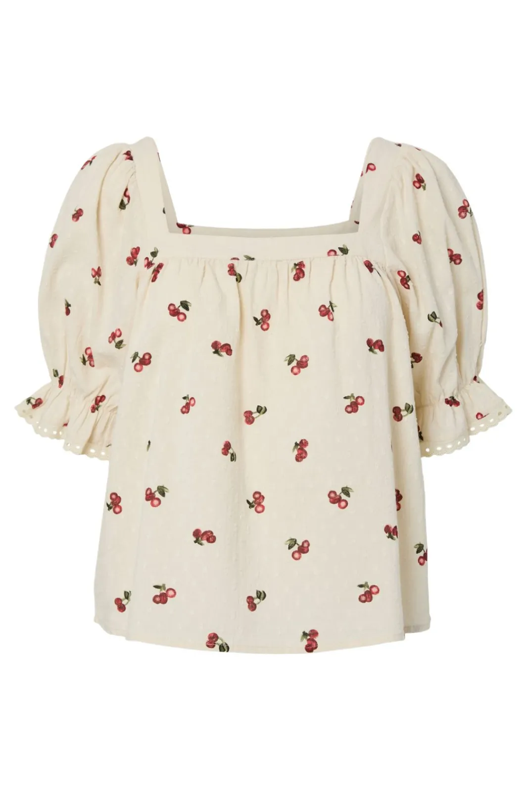 Hot Pcthea 3/4 Square Neck Top Pp Sæt 🛍️|T-Shirts & Toppe
