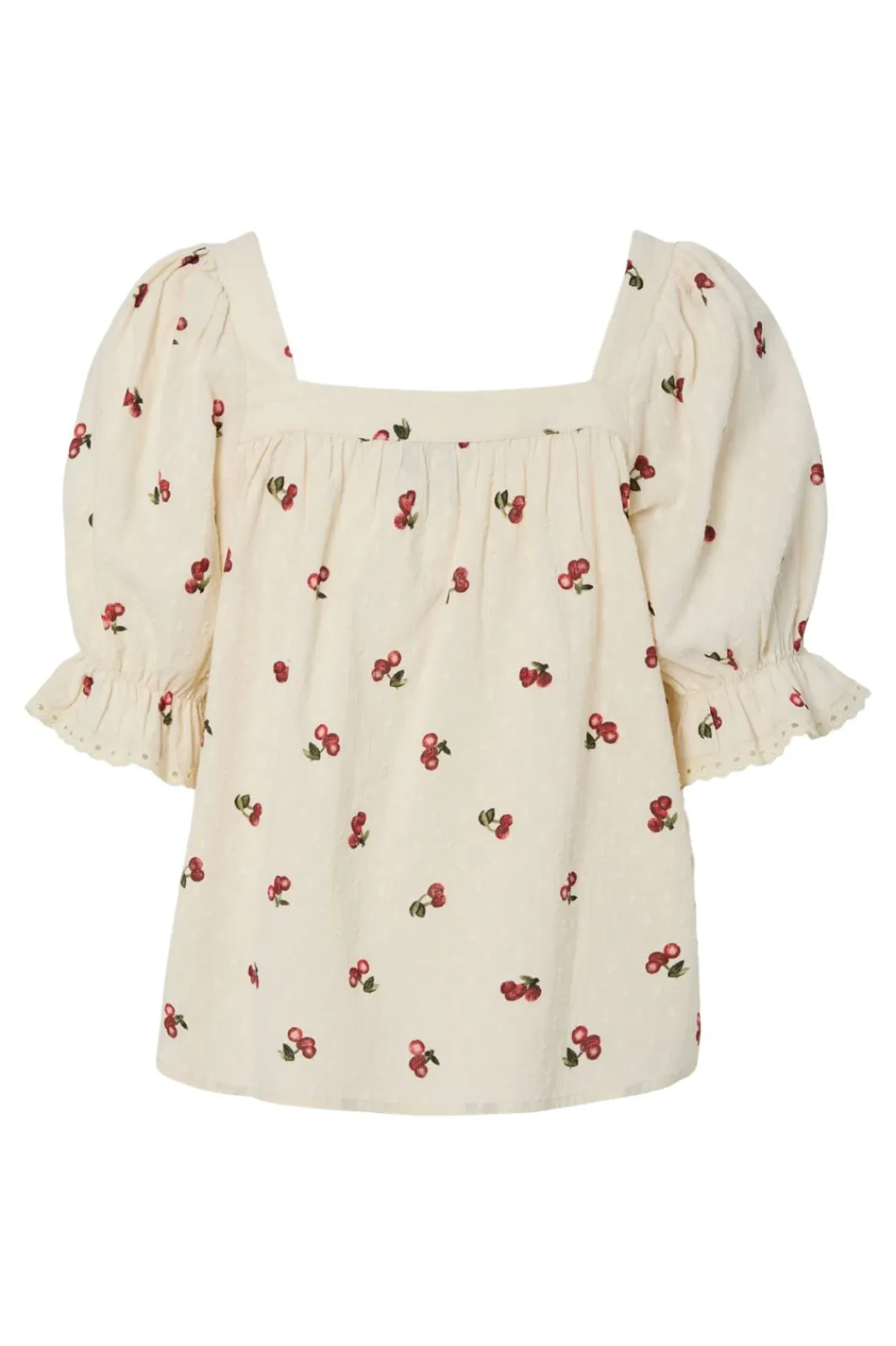 Hot Pcthea 3/4 Square Neck Top Pp Sæt 🛍️|T-Shirts & Toppe