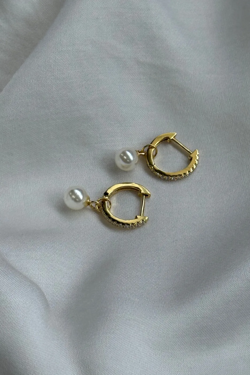 Clearance Pearl And Stone Earing Øreringe
