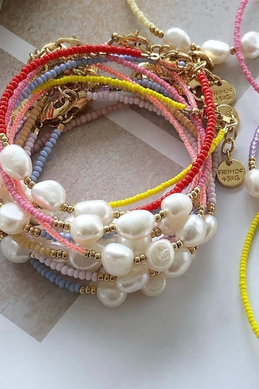 Friihof+Siig Armbånd<Pearl Armbånd