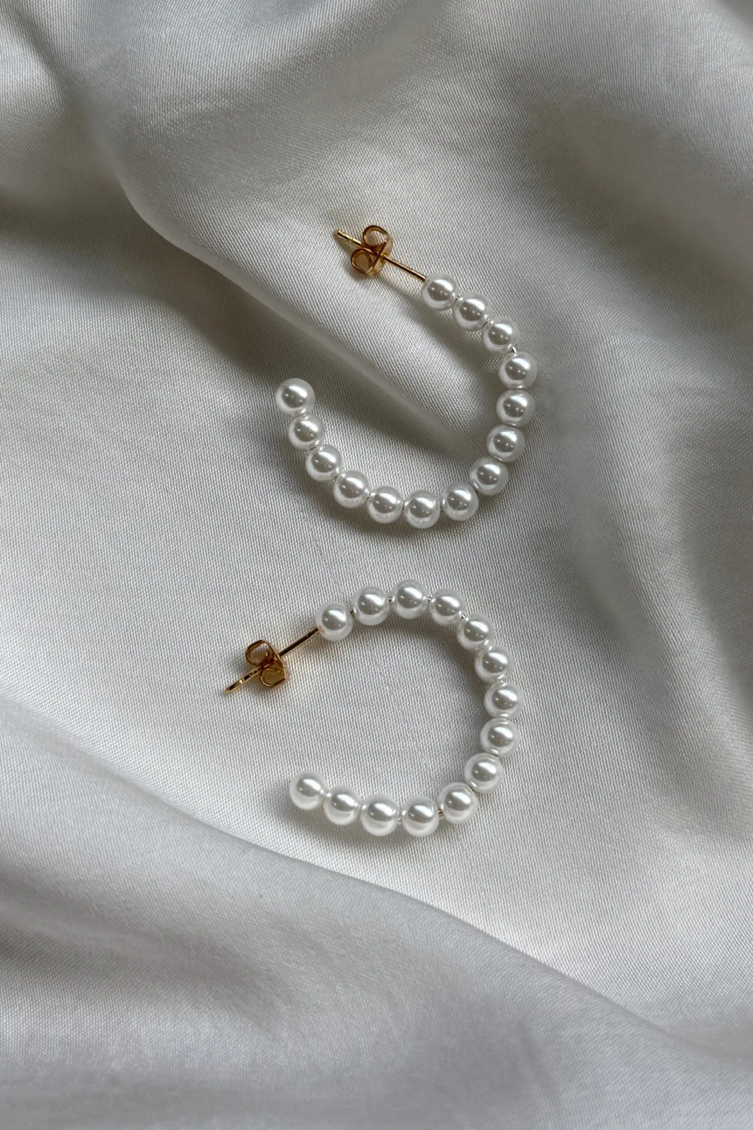 Online Pearl Ear Hoop Øreringe