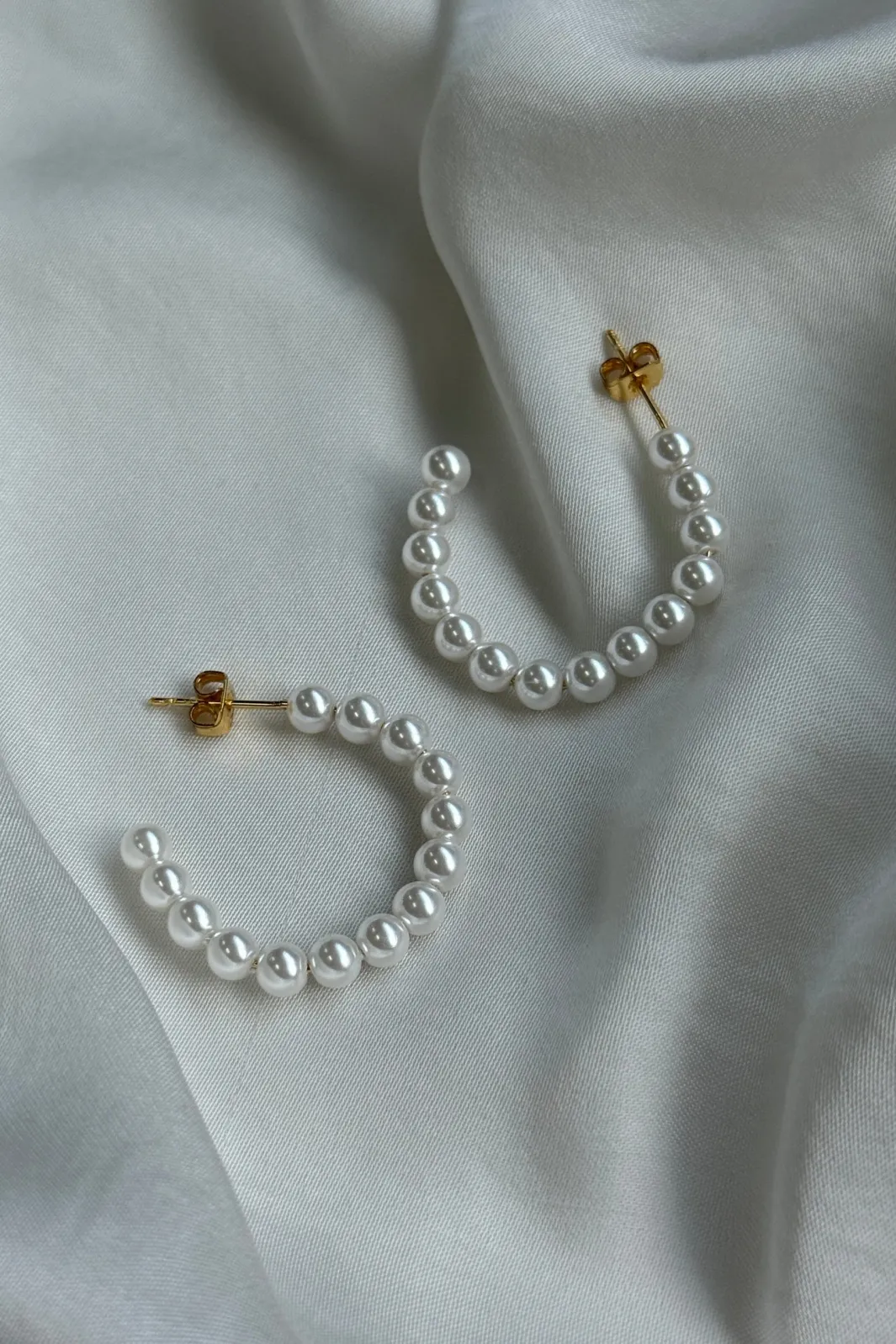 Online Pearl Ear Hoop Øreringe