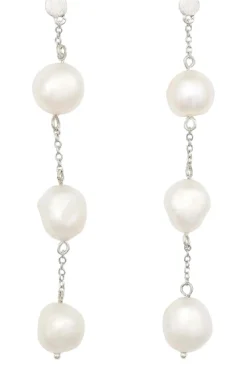 Best 3-Pearls Earchain Øreringe