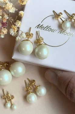 Mellow Moon Øreringe<Perle Øreringe
