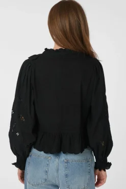 Neo Noir Bluser & Skjorter|Ammevenligt Tøj<Petrine Embroidery Blouse 161136